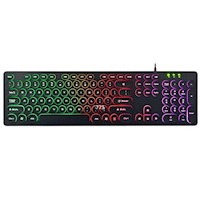 Teclado Gamer Retroiluminado con Iluminación Arcoíris SEISA DN-DY02